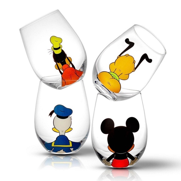 Disney Other - JoyJolt Disney Squad Stemless Limited Edition Drinking Glasses Set of 4, 15oz